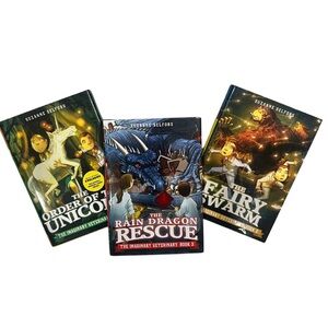 Suzanne Selfors Imaginary Veterinary Series 3 Book Lot Dragon Unicorn Kids